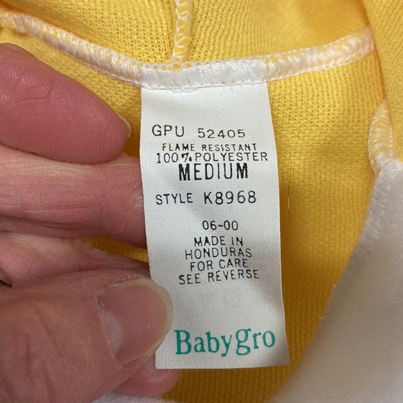 NWT vintage kleinerts yellow duck costume medium 12-17 lbs - Picture 6 of 7